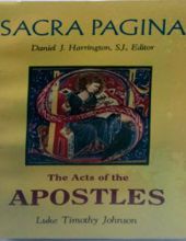 SACRA PAGINA: THE ACTS OF THE APOSTLES